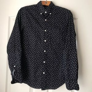 Xs J-Crew printed shirt